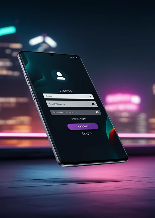 Jackpot Jill login interface with integrated social sign-in